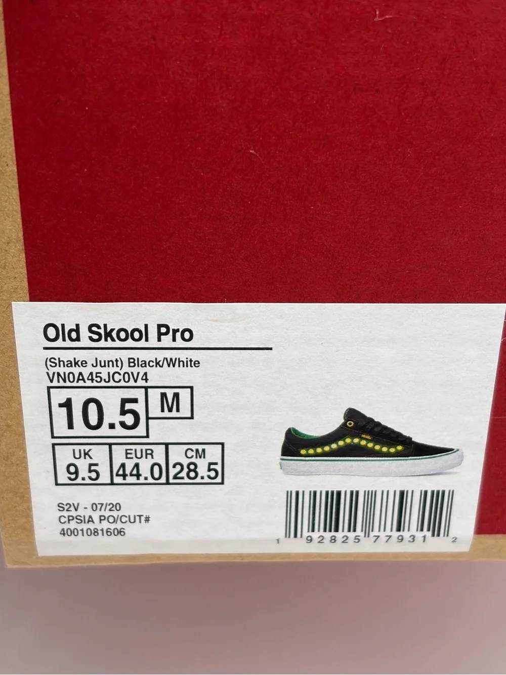 Vans Black & Neon Green Old Skool Pro Sneakers